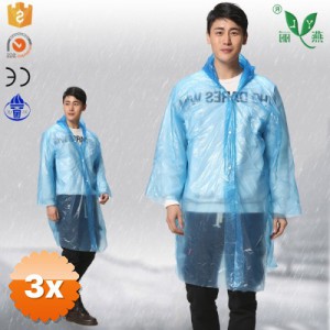 3 Adet İnce Şeffaf Yağmurluk Dayanıklı Unisex