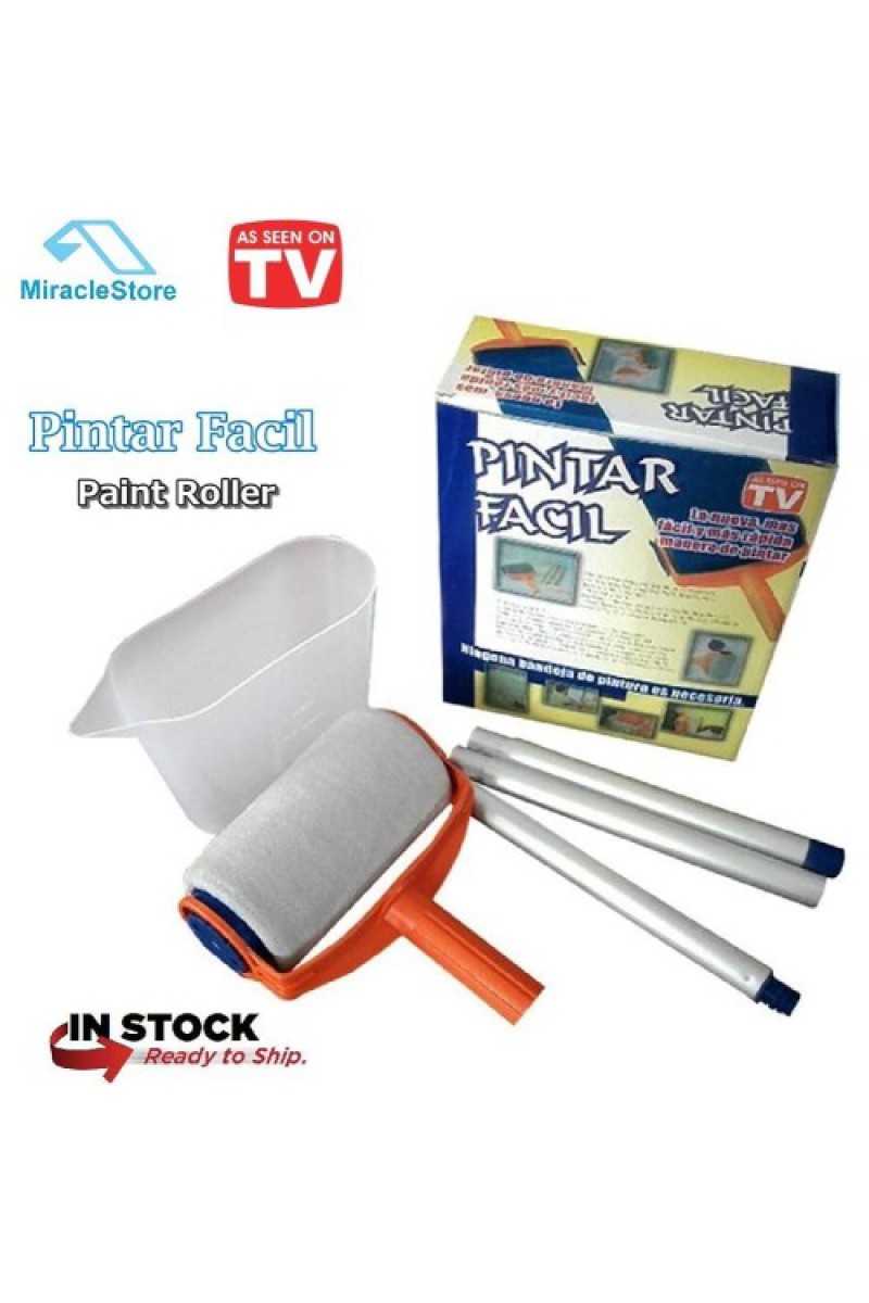 Pintar Facil Pratik Damlatmayan Boya Rulosu Ve Fırçası