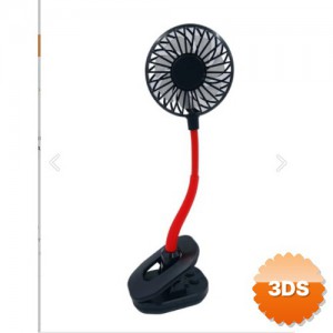 Portatif Işıklı Mini Klipsli Fan
