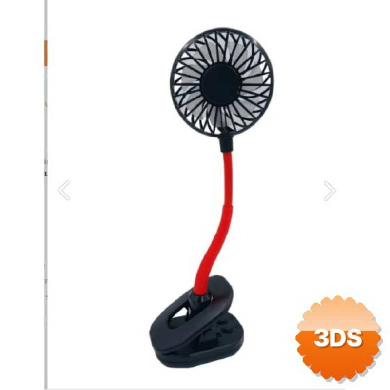 Portatif Işıklı Mini Klipsli Fan
