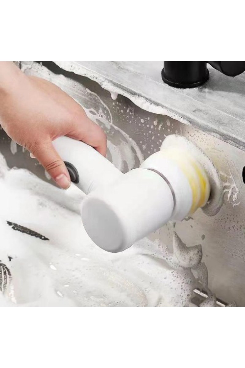Şarjlı 5 Başlıklı Otomatik Temizleme Fırçası, Magic Brush Kablosuz