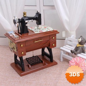 Dikiş Makinesi Görünümlü Müzik Kutusu