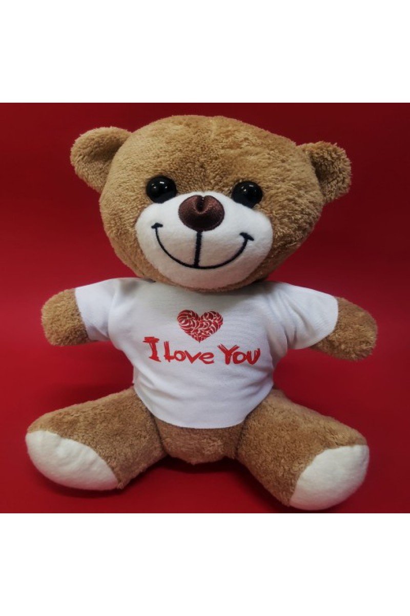 I Love You Tişörtlü Ayı 25 cm