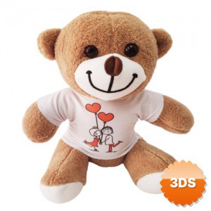 Sevimli Tişörtlü Peluş Ayıcık