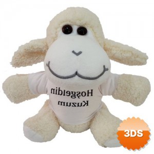 Hoşgeldin Kuzum Tişörtlü Peluş Kuzu