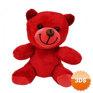 Sevimli Kırmızı Peluş Oyuncak Ayıcık