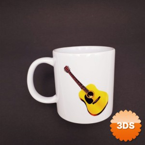 Gitar Tasarımlı Seramik Kupa 8x10 cm