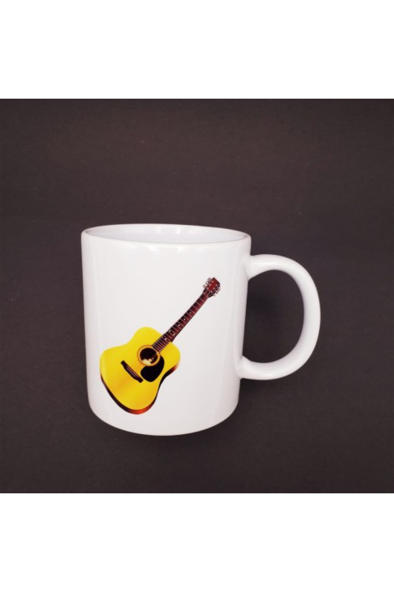Gitar Tasarımlı Seramik Kupa 8x10 cm