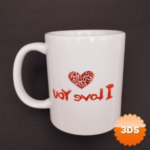 I Love You Baskılı Bardak