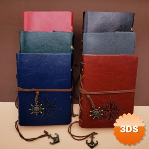 Deri Pusula Tasarımlı Defter
