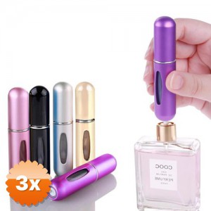 3 Adet Doldurulabilir Mini Cep Parfum Sisesi