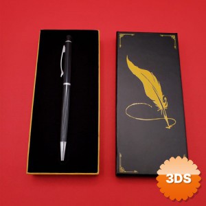 Siyah Touchpen Kalem Mandala Desenli Kutulu