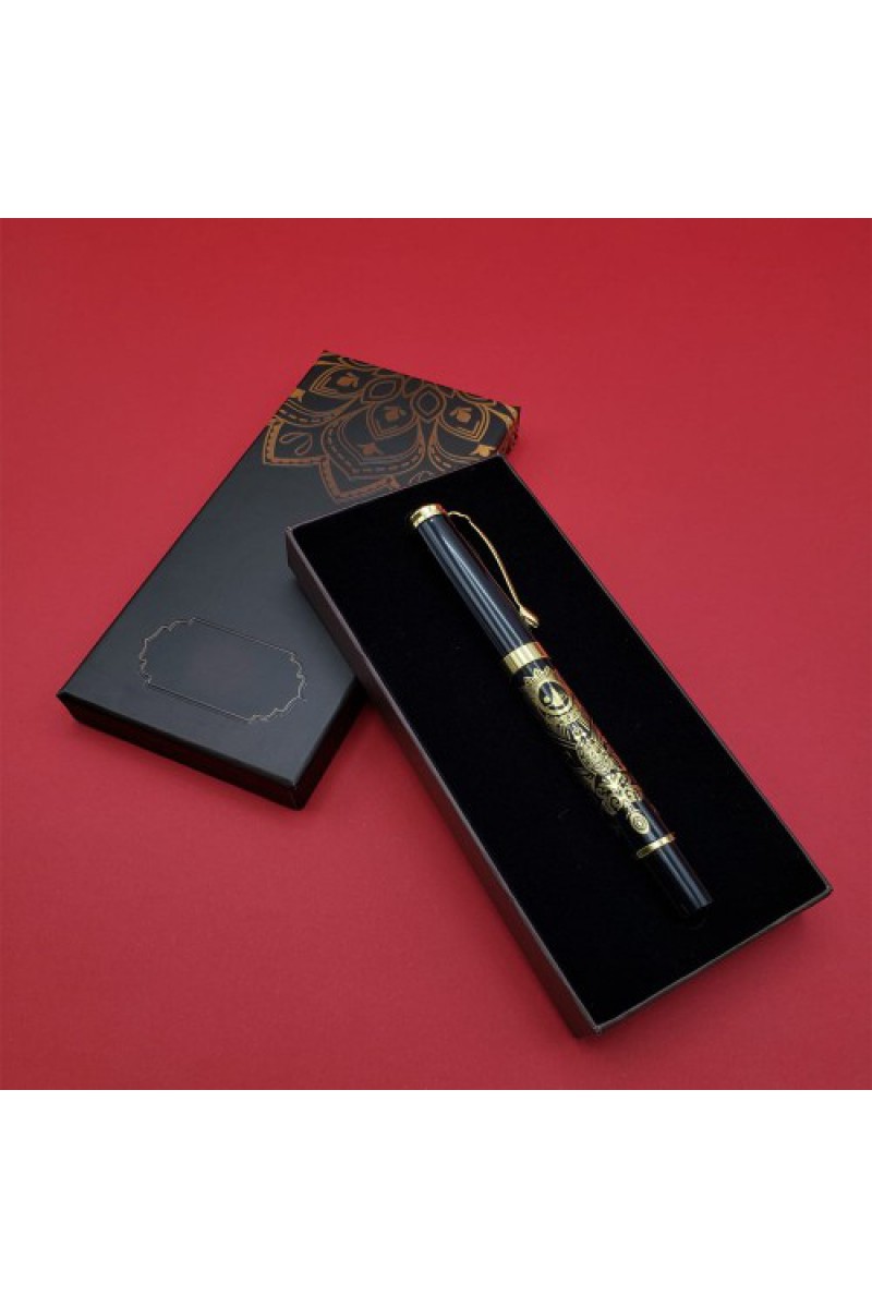 Mandala Desenli Kutulu Osmanlı Metal Roller Kalem