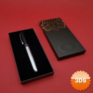 Metal Silver Roller Kalem Mandala Desenli Kutulu