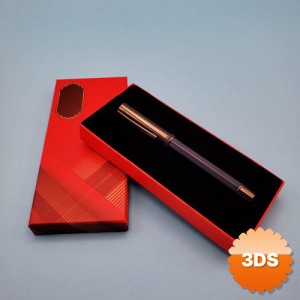 Kutulu Lacivert Kalem, Metal Roller Kişiye Özel Baskılı