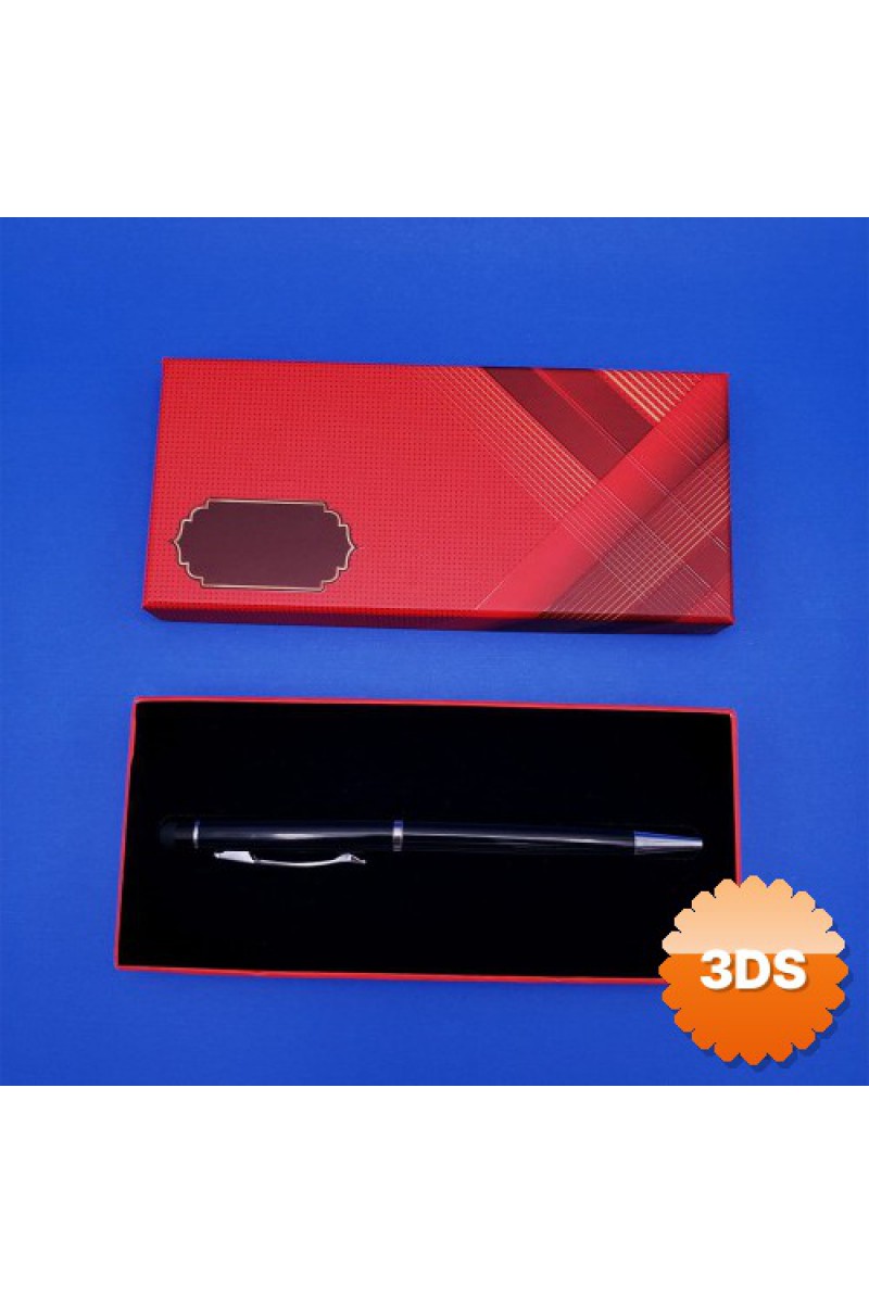 Siyah Touchpen Metal Gövdeli Kalem Kutulu