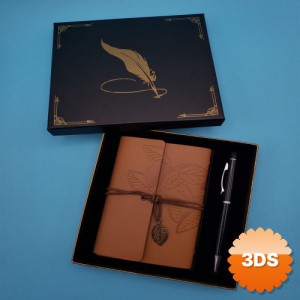 Taba Deri Defter ve Kalem Seti