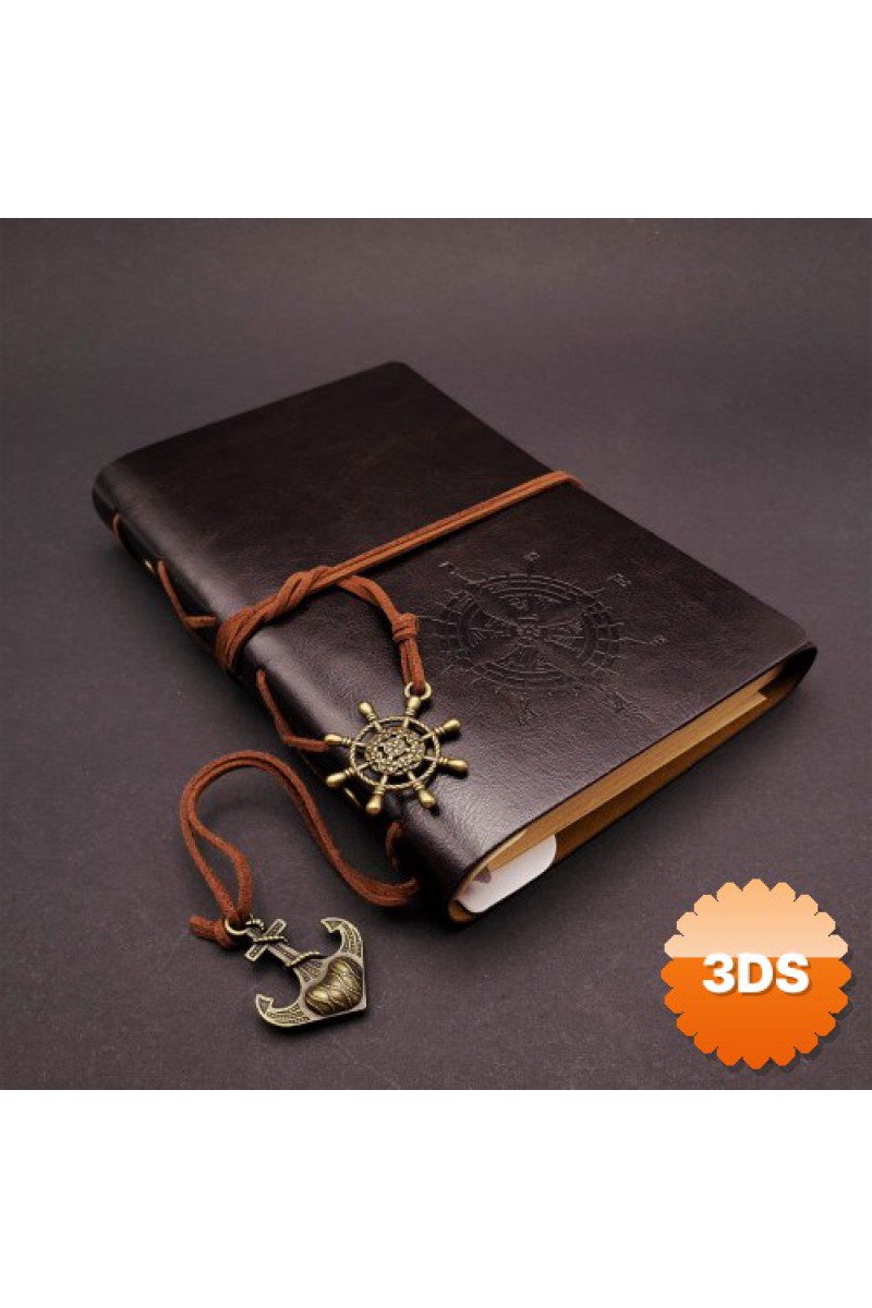 Siyah Deri Pusula Defter