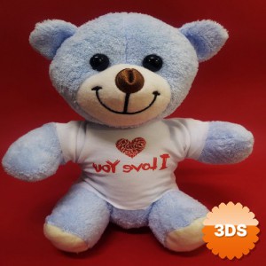 I Love You Ayıcık, 25 cm Tişörtlü Peluş Oyuncak
