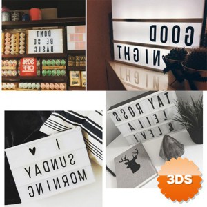 A4 Boyutunda Led Işıklı Yazı Panosu Lightbox