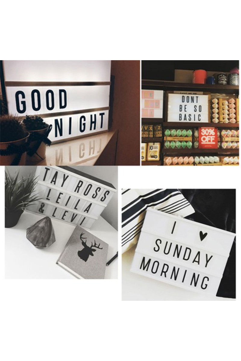 A4 Boyutunda Led Işıklı Yazı Panosu Lightbox