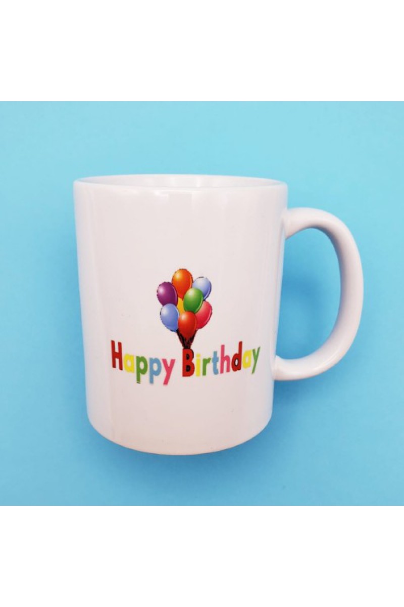 Happy Birthday Baskılı Kupa Bardak 8x10 cm