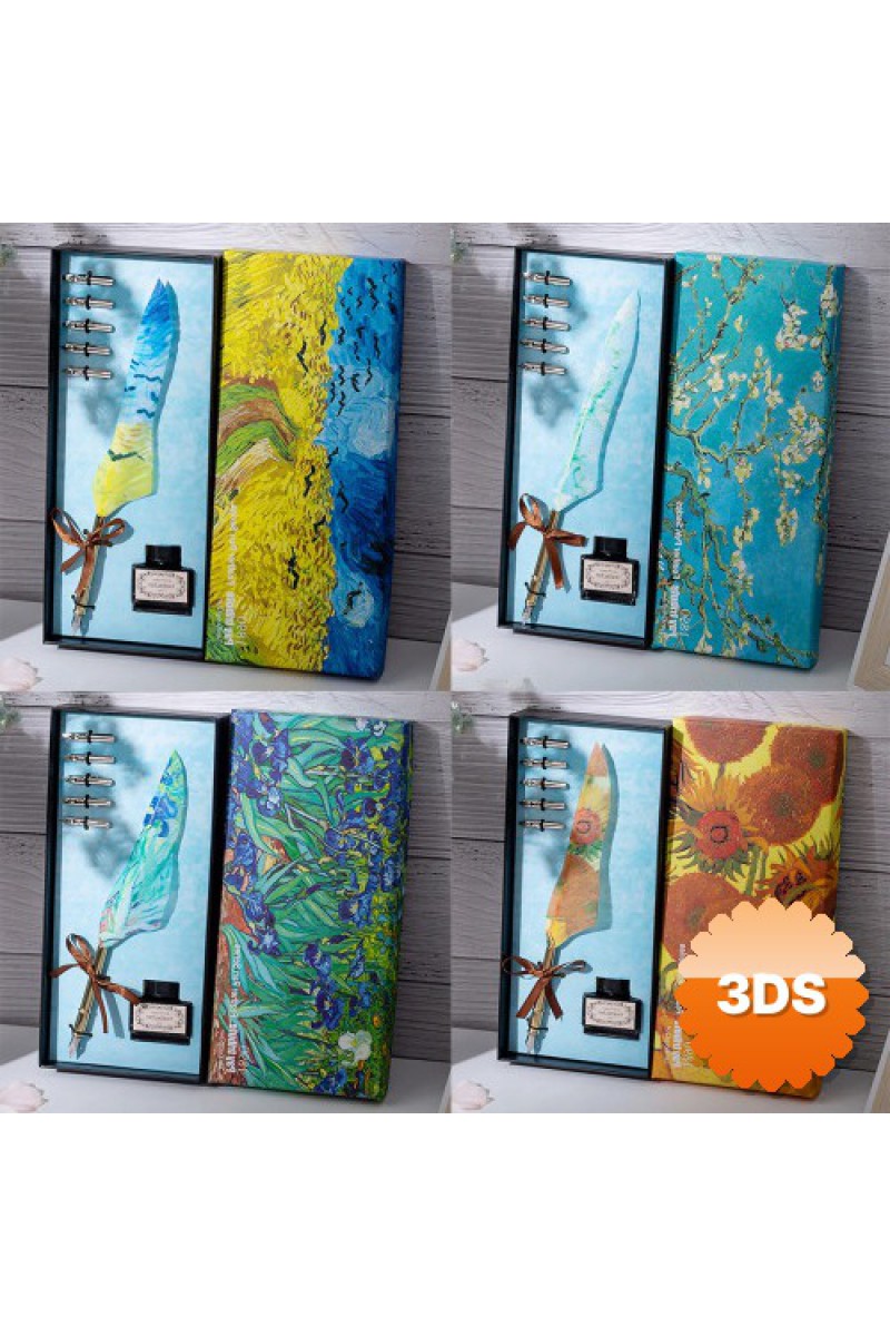 Van Gogh Temali Tuylu Divit Kalem Seti