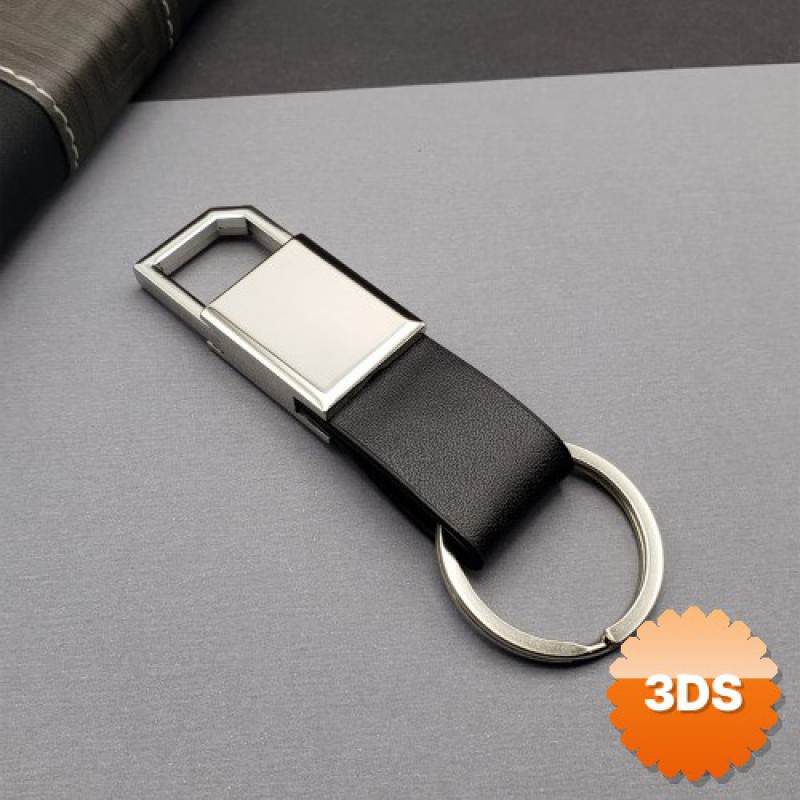 Siyah Gümüş Metal Anahtarlık