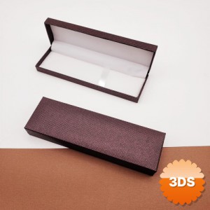 Tekli Kalem Kutusu, 16x5 cm Beyaz Saten İç Kaplamalı