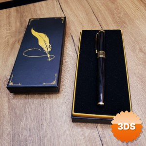 Siyah Desenli Metal Kalem