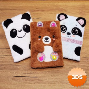 Panda Tasarımlı Peluş Defter