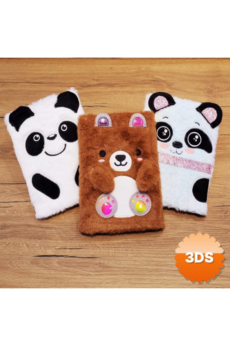 Panda Tasarımlı Peluş Defter