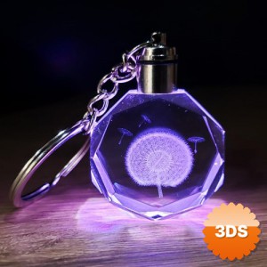Karahindiba Temalı Işıklı Anahtarlık 10 cm
