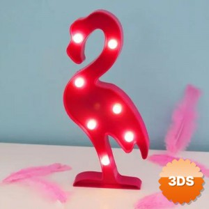 Flamingo LED Gece Lambası Tropikal Şıklık ve Kablosuz Özgürlük