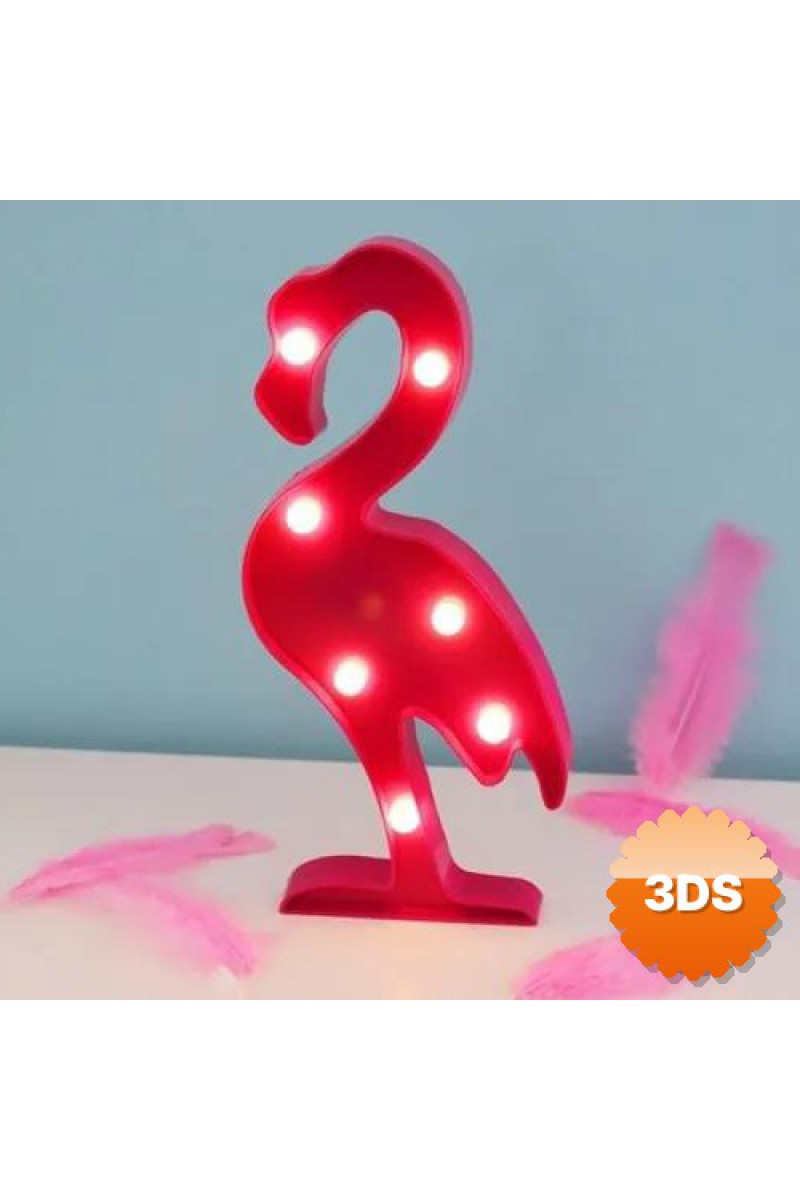 Flamingo LED Gece Lambası Tropikal Şıklık ve Kablosuz Özgürlük