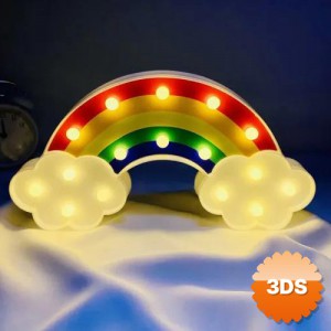 Led Işıklı Gökkuşağı Gece Lambası