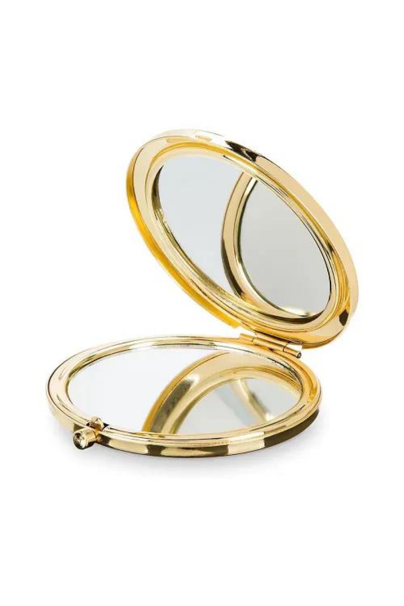 Promosyon Yuvarlak Cep Aynası Gold Renk