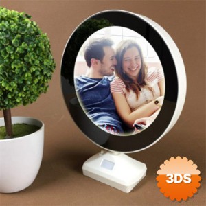 Sihirli Ayna Fotoğraf Çerçevesi, 20 cm Işıklı LED Ayna