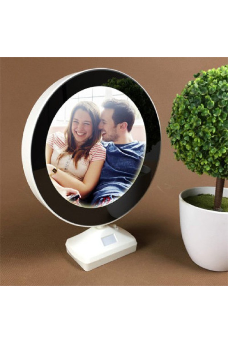 Sihirli Ayna Fotoğraf Çerçevesi, 20 cm Işıklı LED Ayna