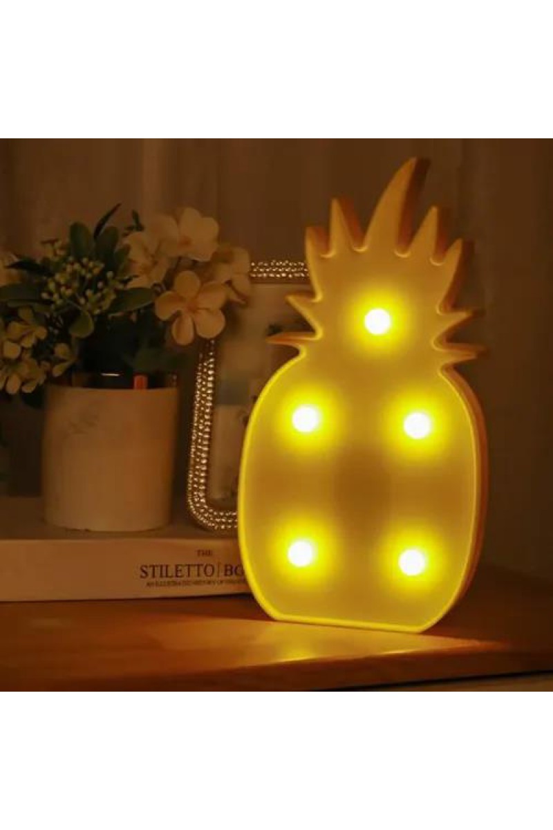 Ananas LED Gece Lambası Tropikal Enerjiyi Mekanınıza Taşıyın