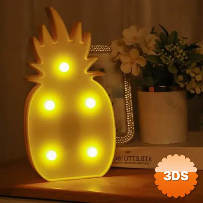 Ananas LED Gece Lambası Tropikal Enerjiyi Mekanınıza Taşıyın