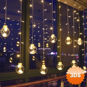 Küre Toplu Perde LED Işık 2,7 Metre
