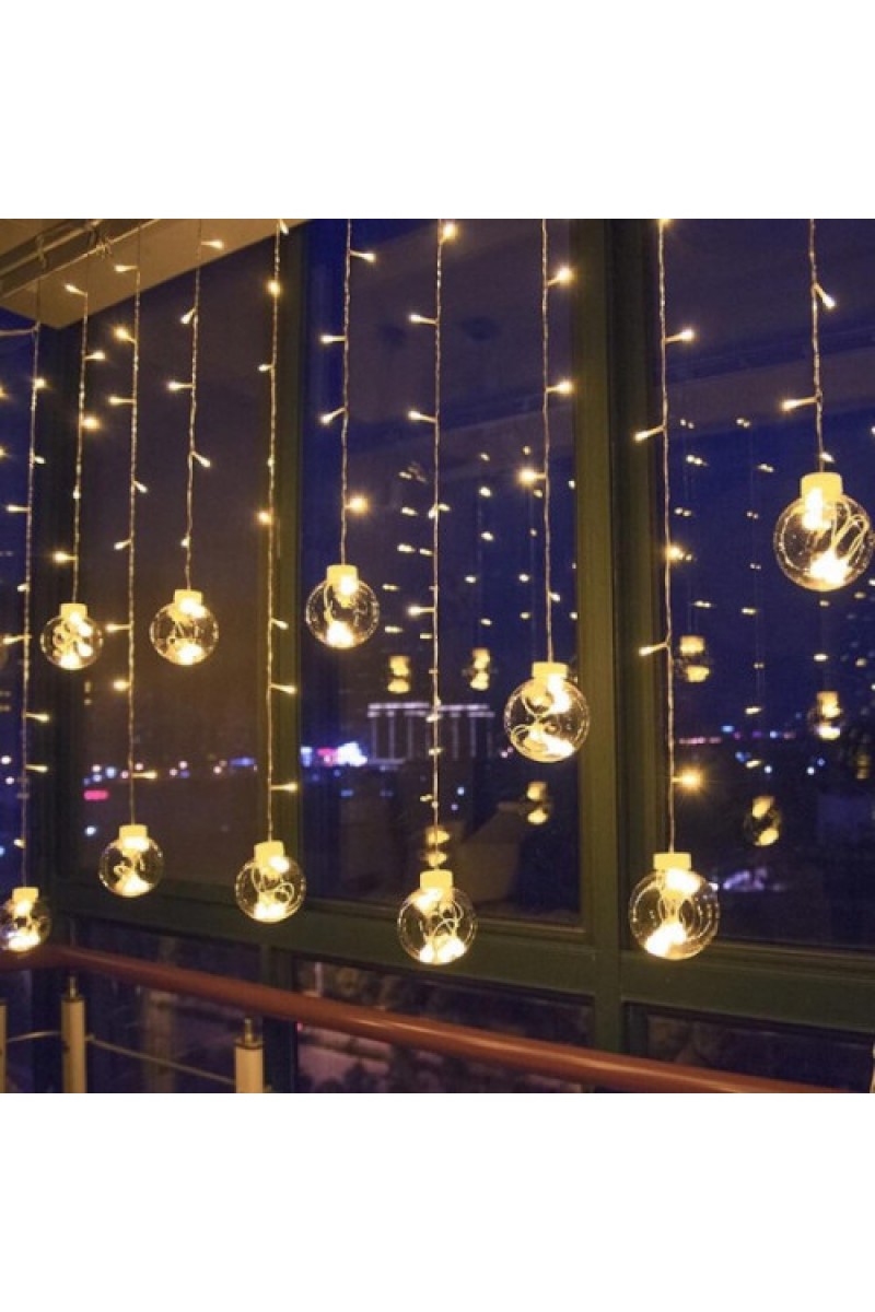 Küre Toplu Perde LED Işık 2,7 Metre
