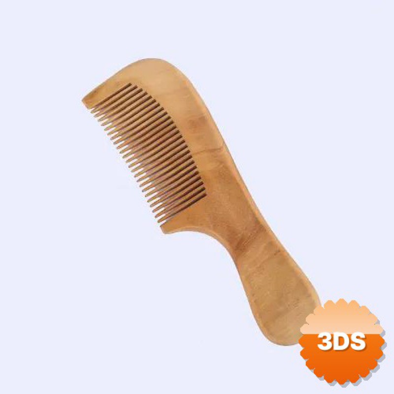 Ahşap Saplı Tarak Seti, 20'li 14 cm Doğal Ahşap