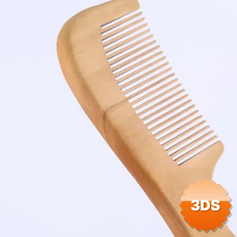 Ahşap Saplı Tarak Seti, 20'li 14 cm Doğal Ahşap