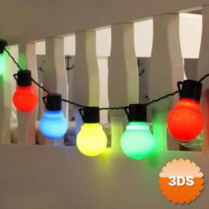 5 Metre 28 LED Fişli RGB Mini Top LED
