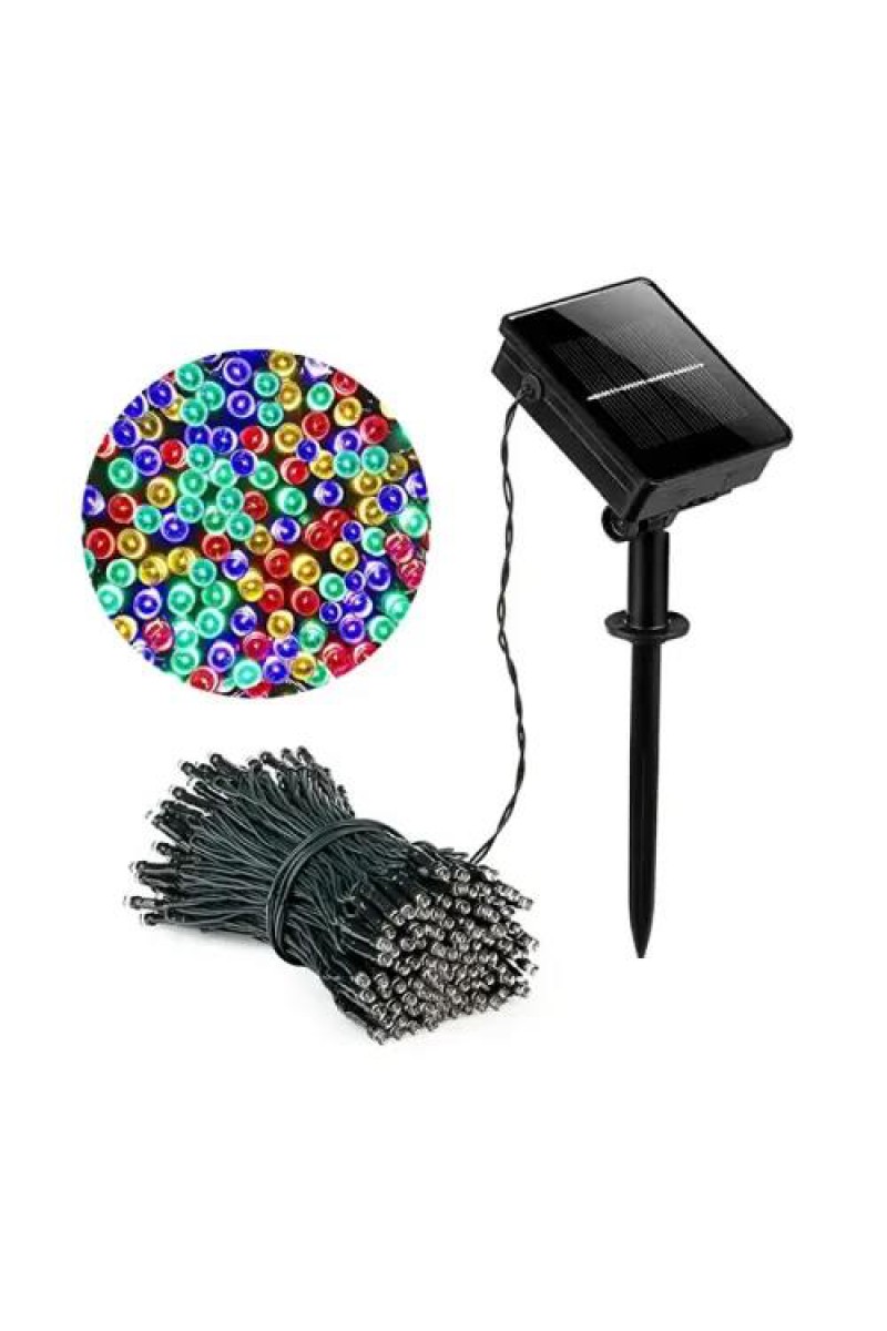 11 Metre 100 LED Solar RGB Işık, 8 Modlu Bahçe Dize Lambası