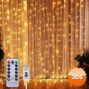 Peri Perde LED 3x3m 300 LED Gün Işığı