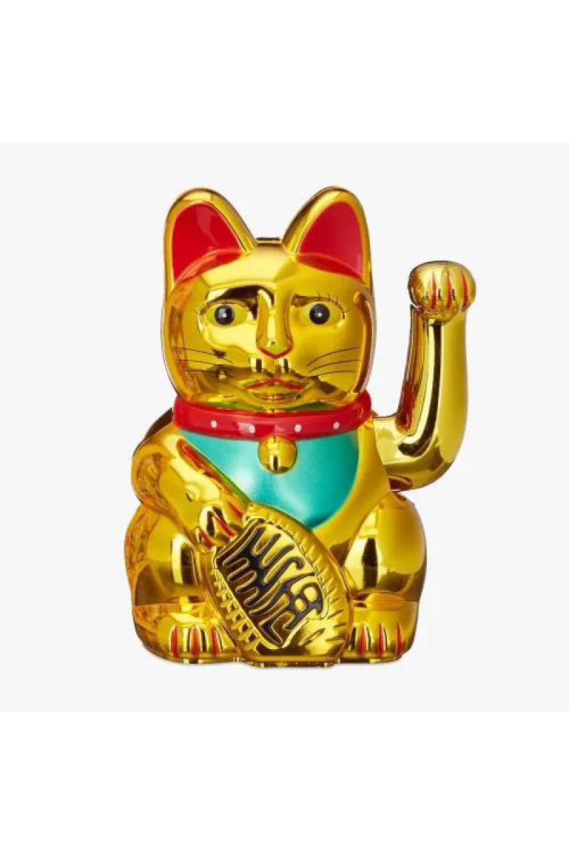 Altın Rengi Şanslı Kedi Maneki Neko 16 Cm
