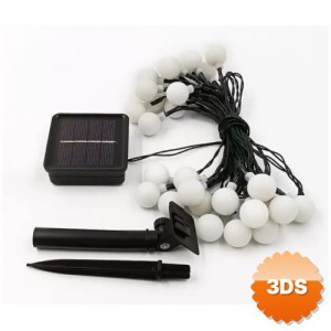 Solar 5m 28 LED Top RGB Siyah Kablolu